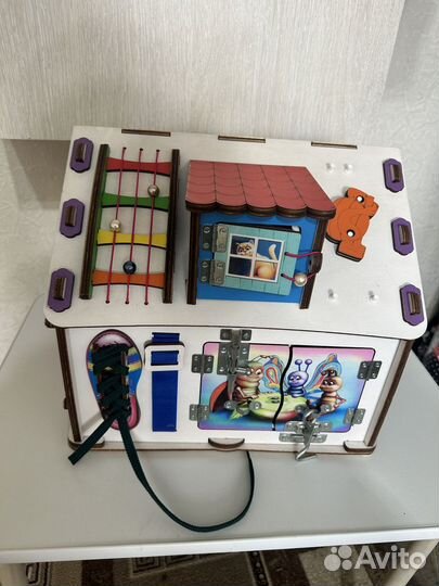 Бизиборд домик со светом большой