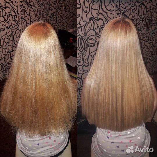 Кератиновое выпрямление волос