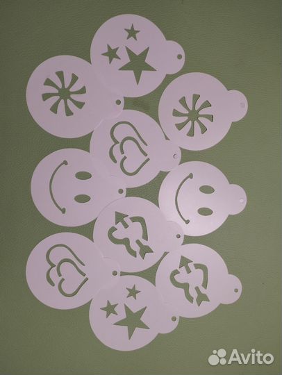 Формы для посыпки кофе и выпечки