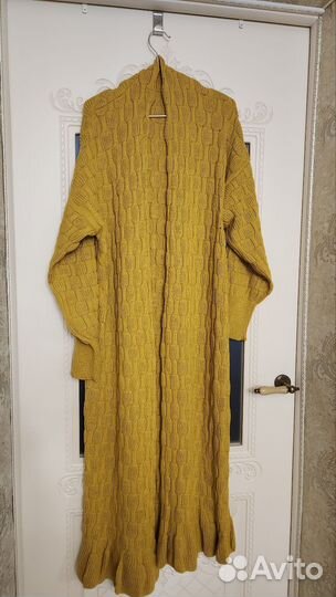 Кардиган длинный вязаный оверсайз