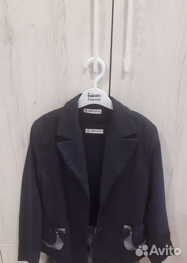 Пиджак школьный для девочки 146