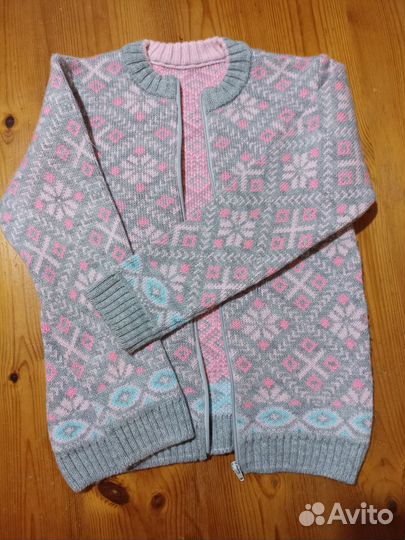 Пуловер для девочки трикотаж. 152