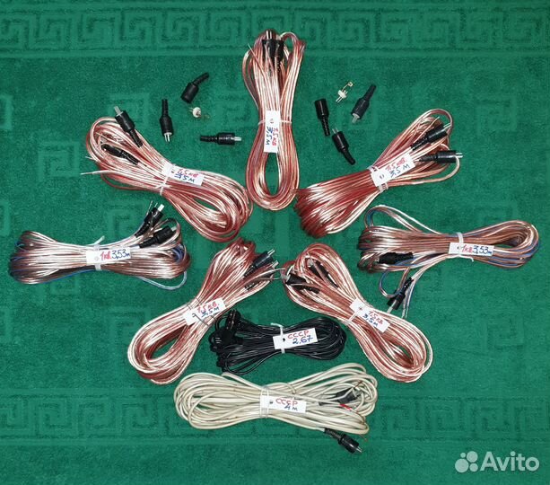 Шнуры для колонок 2х1,5 кв длинна 3,5 м