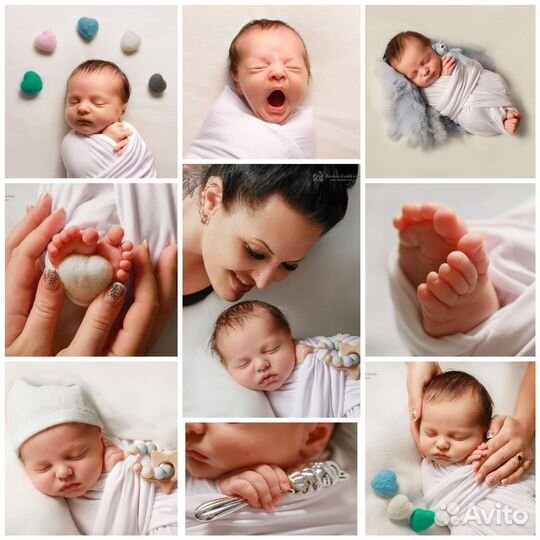 Фотосъёмка новорожденных семейный детский фотограф
