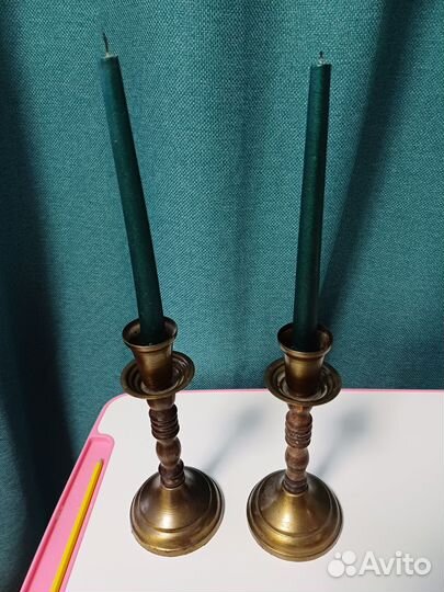 Подсвечник Гирлянда Свеча тыква желуди