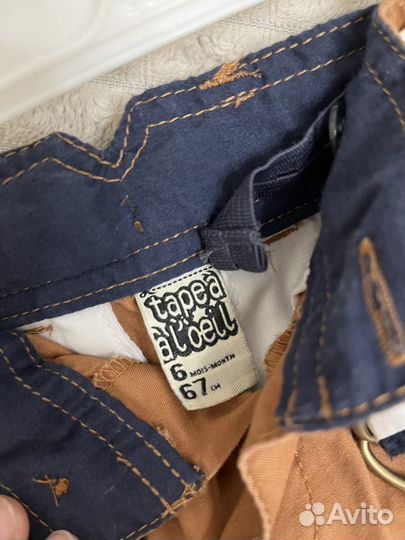 Джинсы на мальчика 67 см