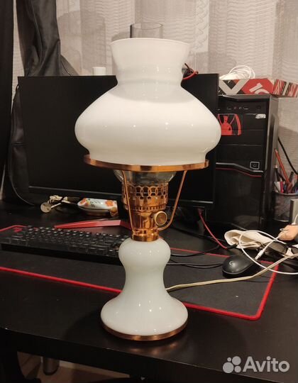 Настольная лампа под керосинку СССР