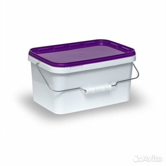 Ведро пластиковое с крышкой