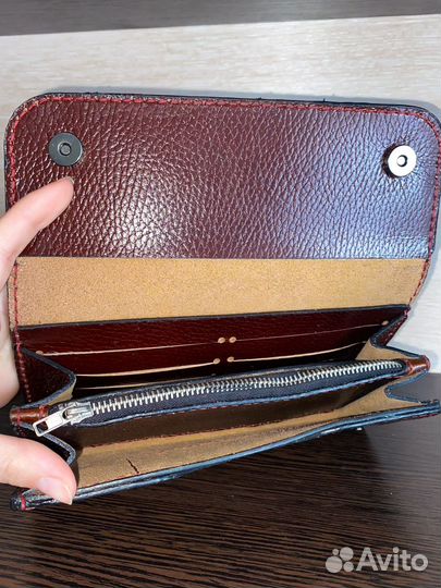 Кошелек женский кожаный ручной работы