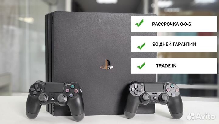 PlayStation 4 Pro+2 геймпада/гарантия/рассрочка
