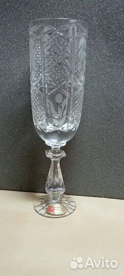 Хрустальные бокалы для шампанского СССР
