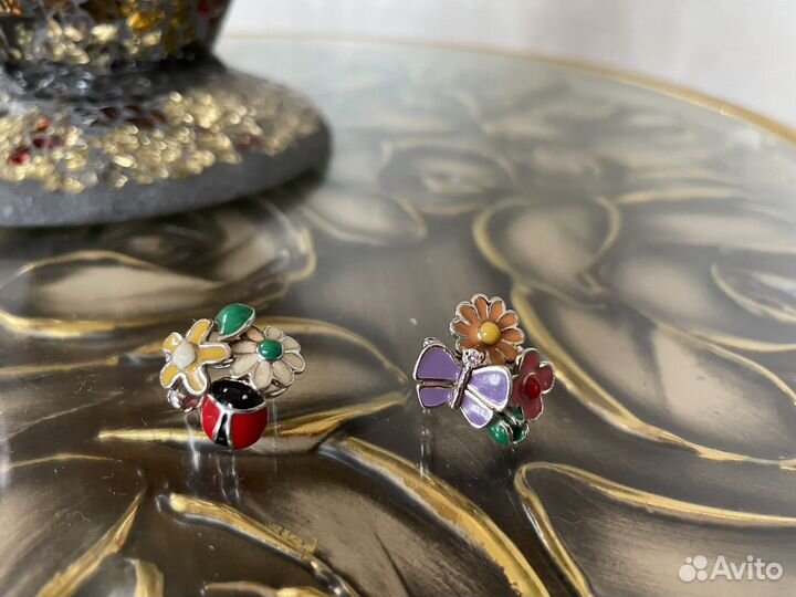 Серьги Чехия серебро