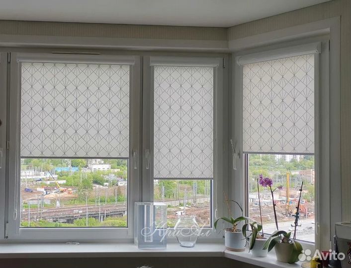 Рулонные жалюзи на створки