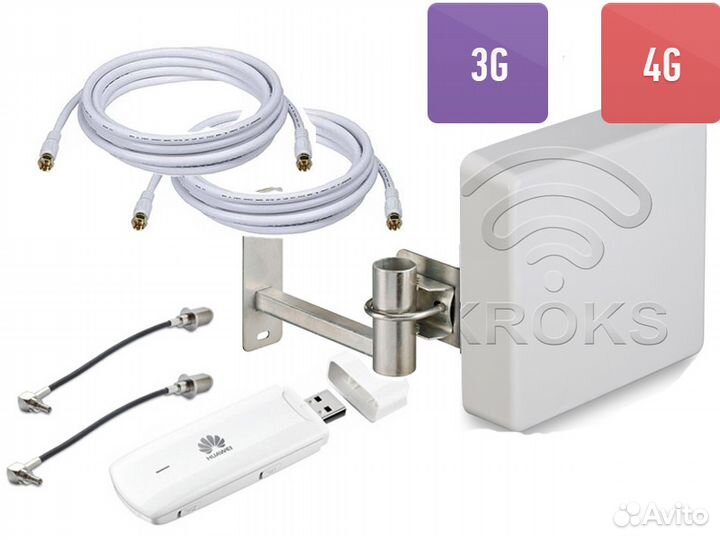 Комплект для усиления 4G сигнала (антенна)