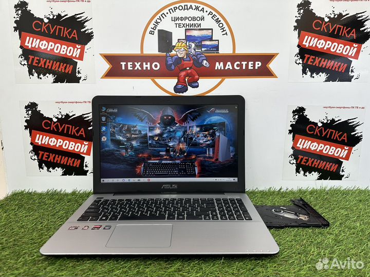 Игровой,стильный Asus 4 ядра 8 RAM R5 M330 2 гб