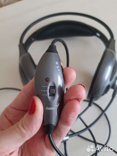 Наушники с микрофоном для пк, ноутбука - Genius