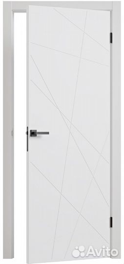 Межкомнатная дверь Паутинка (Эмаль белая) 800*2000