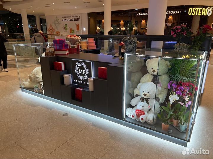 Прибыльный цветочный в торговом центре