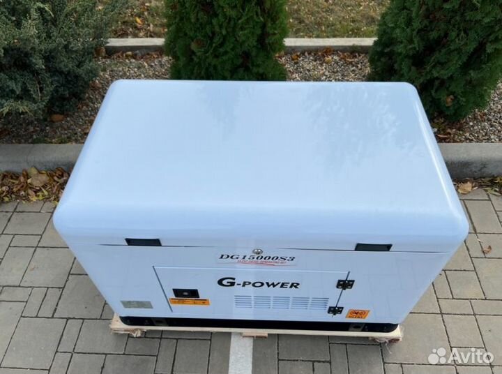 Дизельный генератор 13,5 kW G-power трехфазный DG1