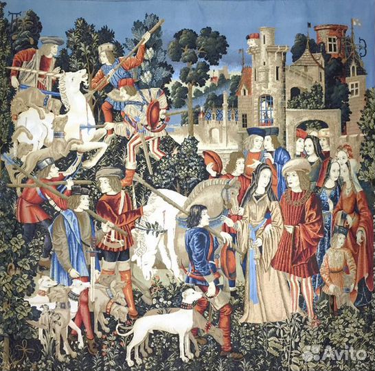 Большие гобелены со старинными сюжетами