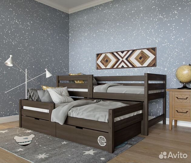 Двухъярусная детская кровать