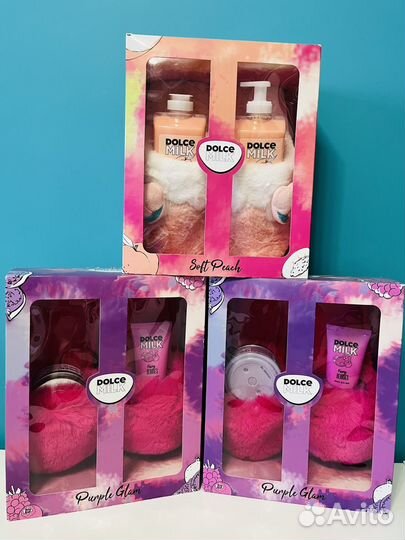 Набор с домашними тапочками Dolce milk