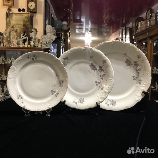 Тарелки Черная роза. Польша