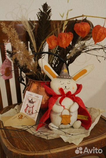 Мягкая игрушка заяц