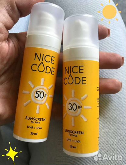 Nice code Крем для лица солнцезащитный