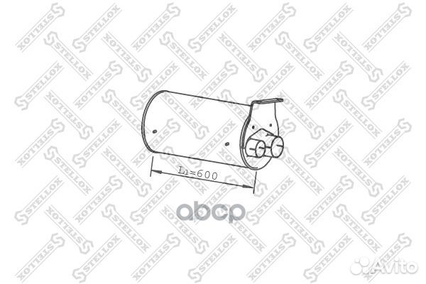 82-03092-SX резонатор (бочка) глушителя круглы