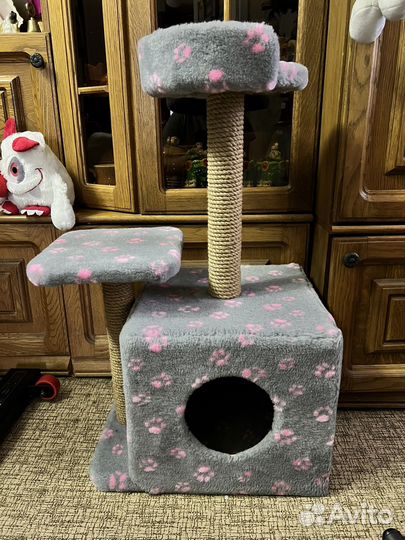 Домик для кошки с когтеточкой