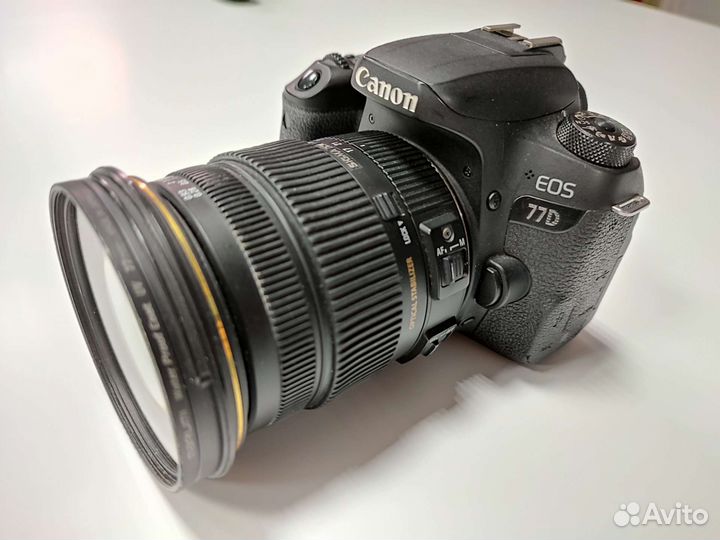 Фотоаппарат Canon eos 77d + Sigma AF 17-50