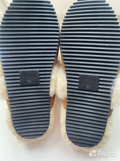 Мюли меховые 39 р Celine