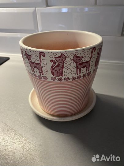 Горшок для цветок китики