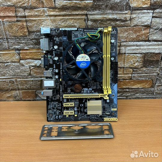 Материнская плата + Процессор + кулер LGA 1150