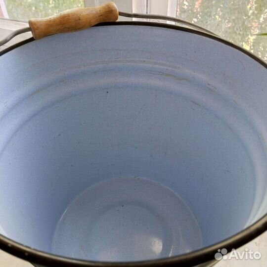 Ведро эмалированное 12 л с крышкой