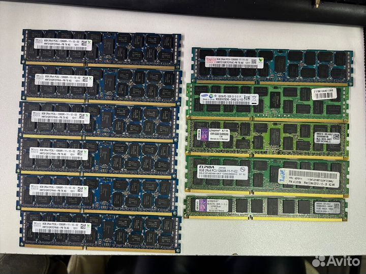 Регистровая память DDR3 8gb Hynix Samsung Kingston