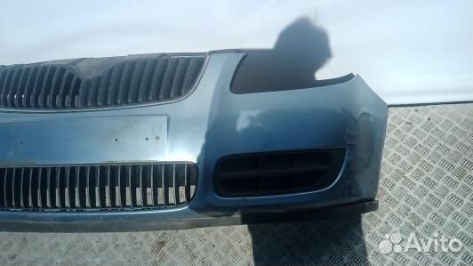 Бампер передний, skoda fabia 2007