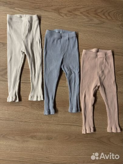 Леггинсы лосины в рубчик на девочку 92