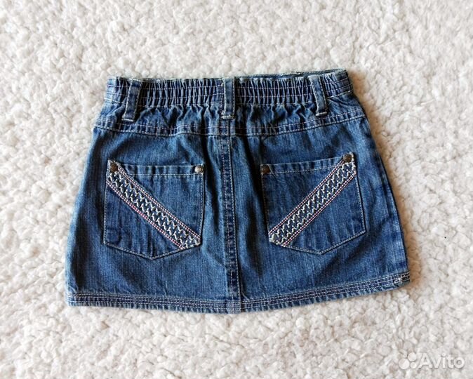 Джинсовая юбка на 1-2 года