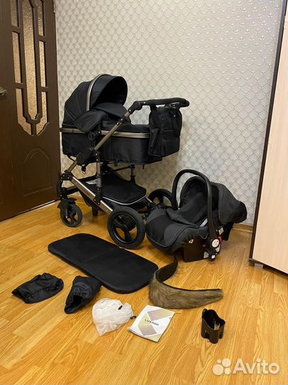 Коляска 3 в 1 трансформер отличное сост