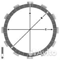 Диски сцепления фрикционные MCC112-7