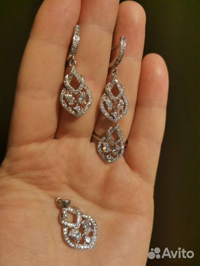 Серьги серебро