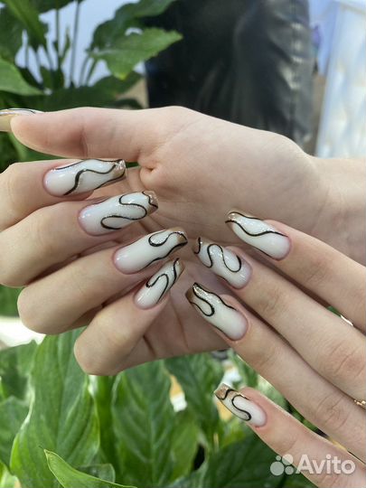 Наращивание ногтей, педикюр,маникюр