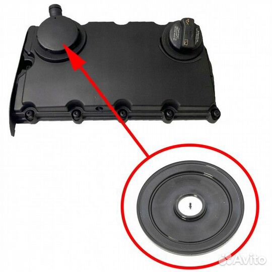 Мембрана клапанной крышки audi A6, A4 2.0 TDI