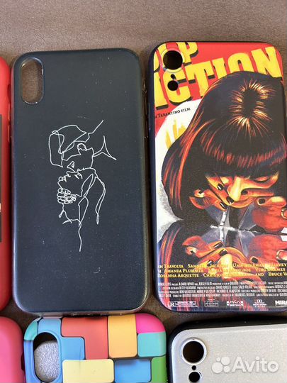 Чехлы накладки на iPhone xr 9 шт