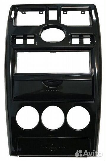 Центральная консоль черный лак приора 1-din