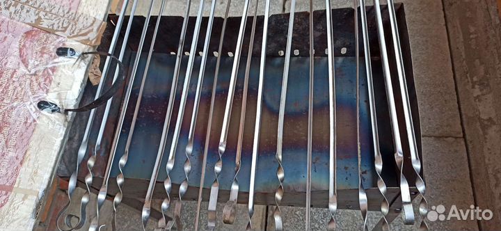 Мангал из нежавеющей стали, разборный, турист