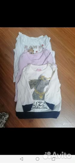 Вещи пакетом на девочку 74 80