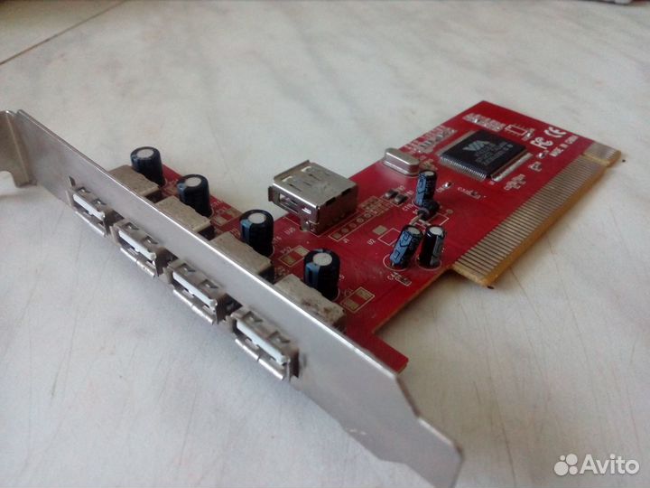 PCI USB контроллер VIA 6212L